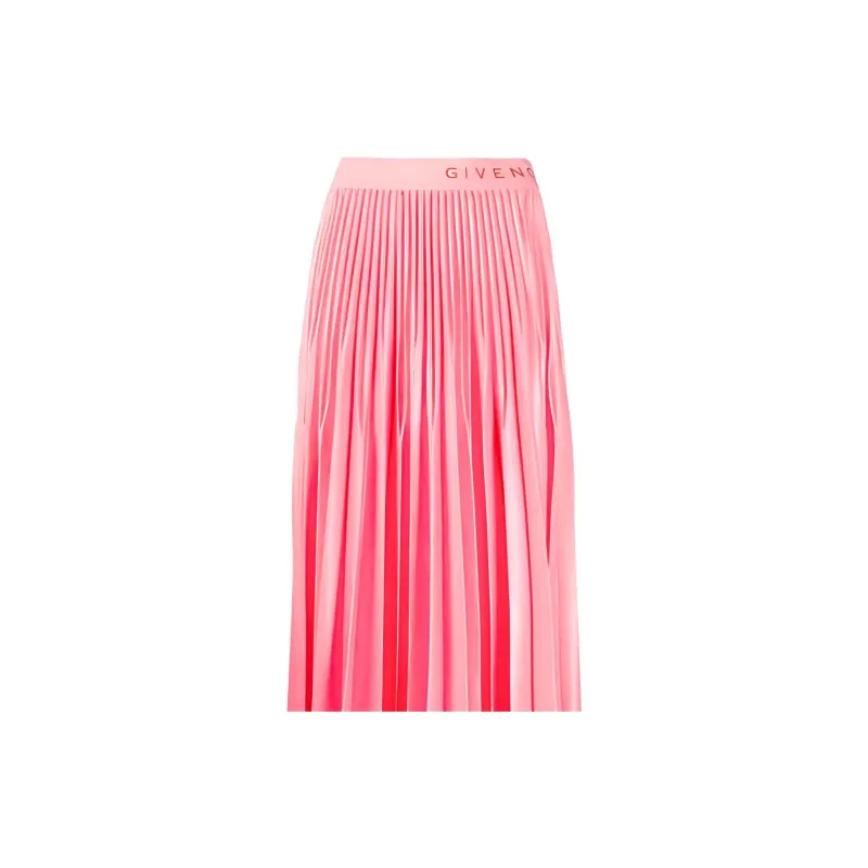 Givenchy Logo Trim Pleated Skirt-4