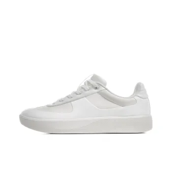 TREEPERI Coverage Slip Resistant And Abrasion Resistant Low Top Skateboard Shoes Unisex White