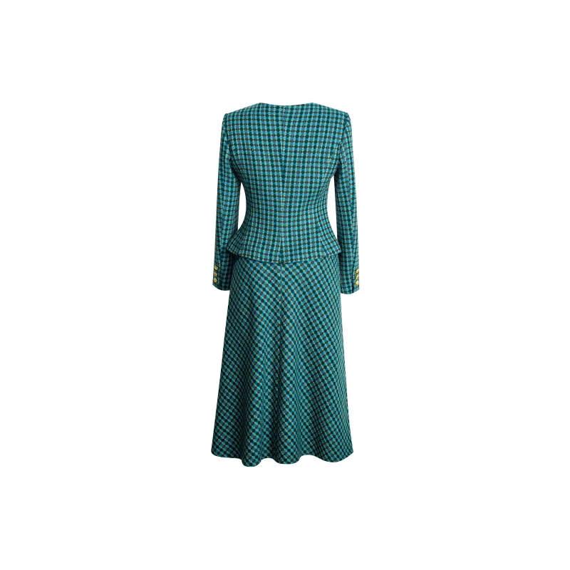 ROEYSHOUSE Business Suits Women's Plaid-2