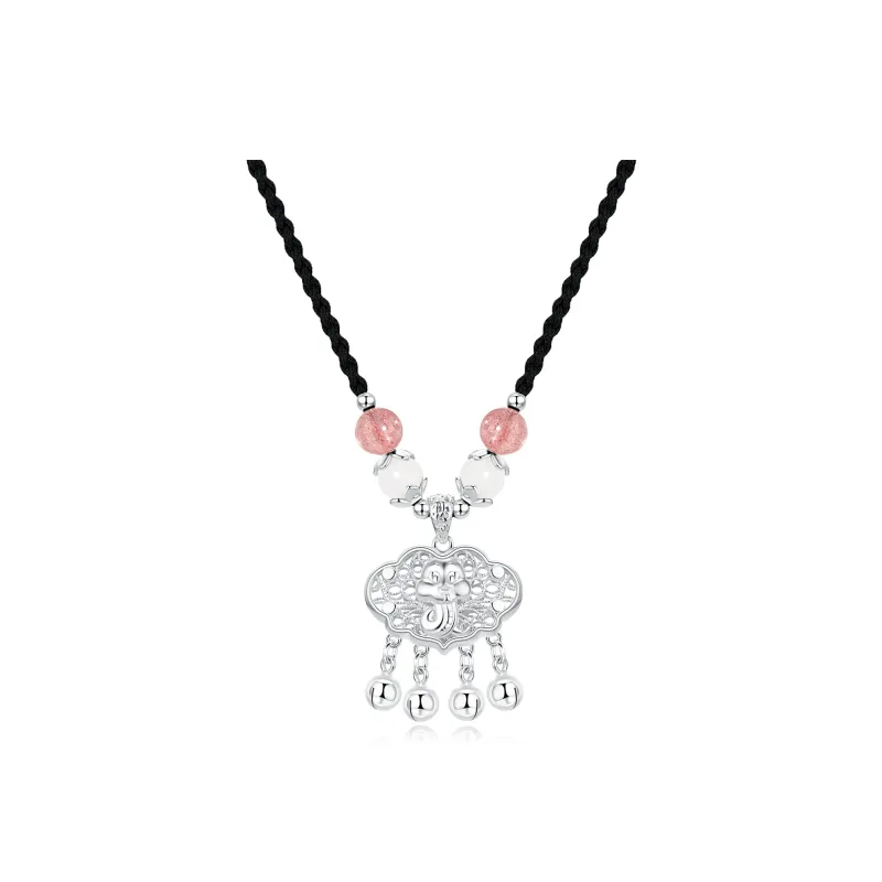 ERROR Sterling Silver Necklaces Unisex-4