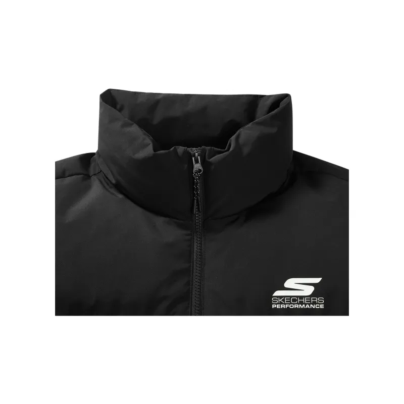 Skechers Down Jacket Men's Green Black With White Accents-4