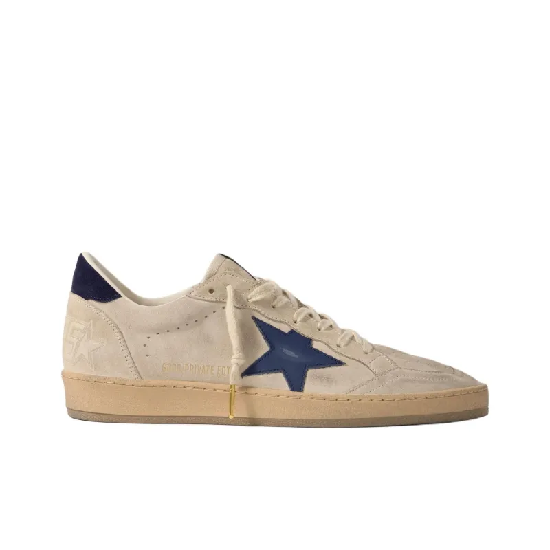Golden Goose Ball Star Low-Top Skateboard Shoes Men's Marine Blue-1
