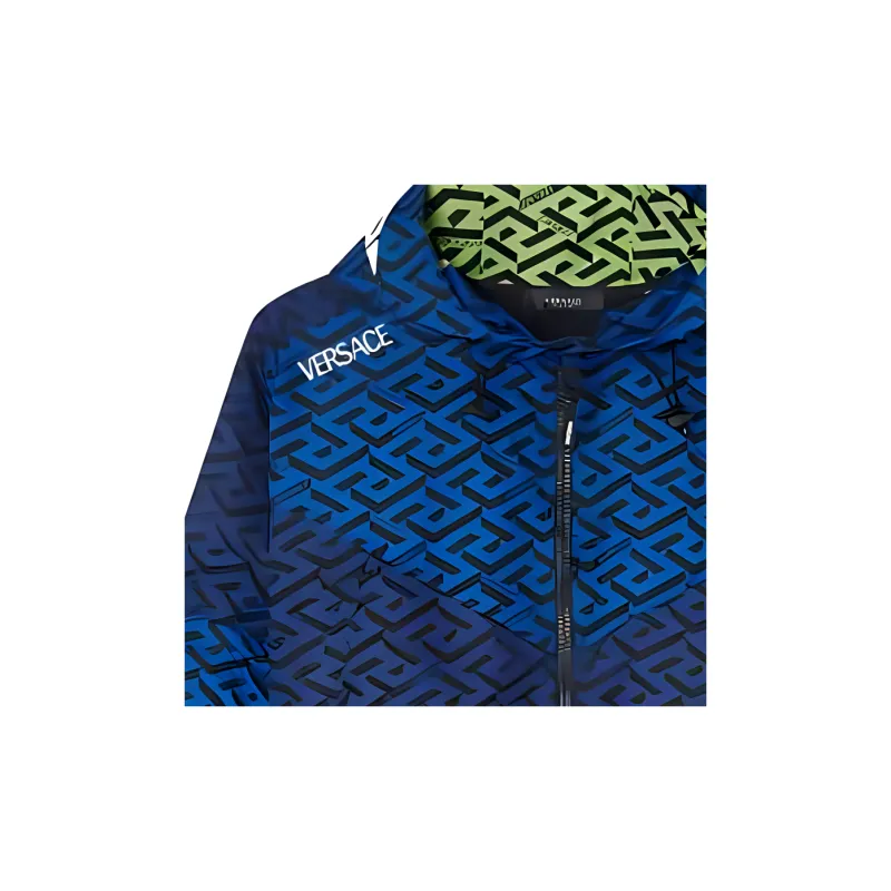 VERSACE La Greca SS22 Jackets Coats Men's Blue-5