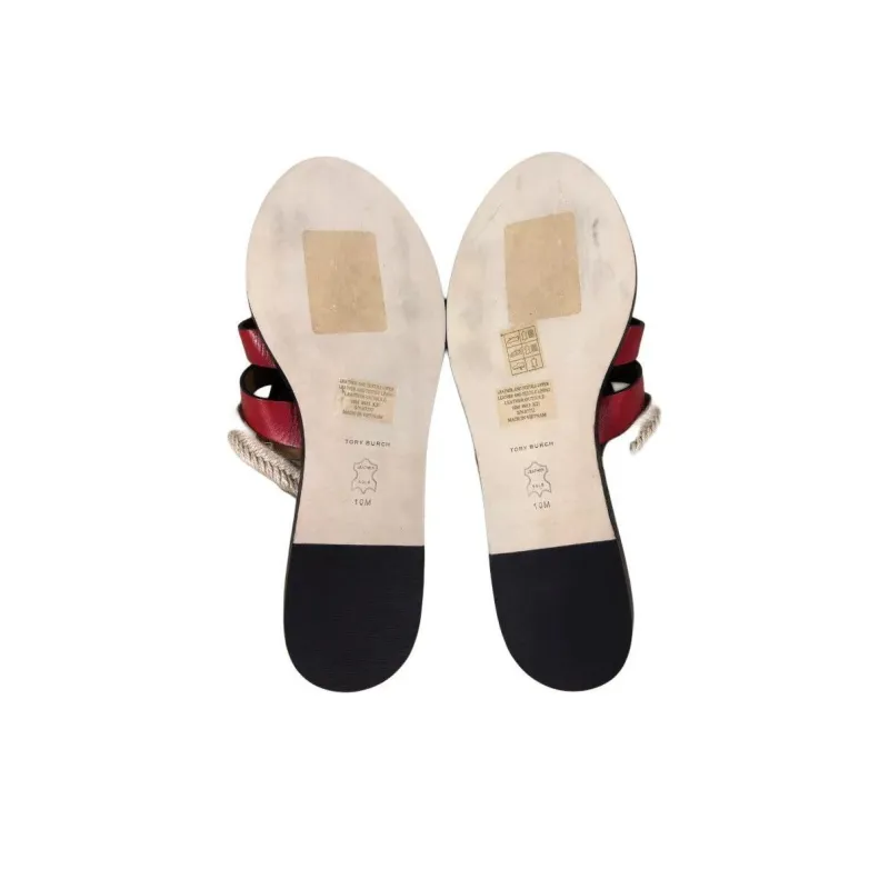 TORY BURCH Wrap-toe Slippers Women's Red-5