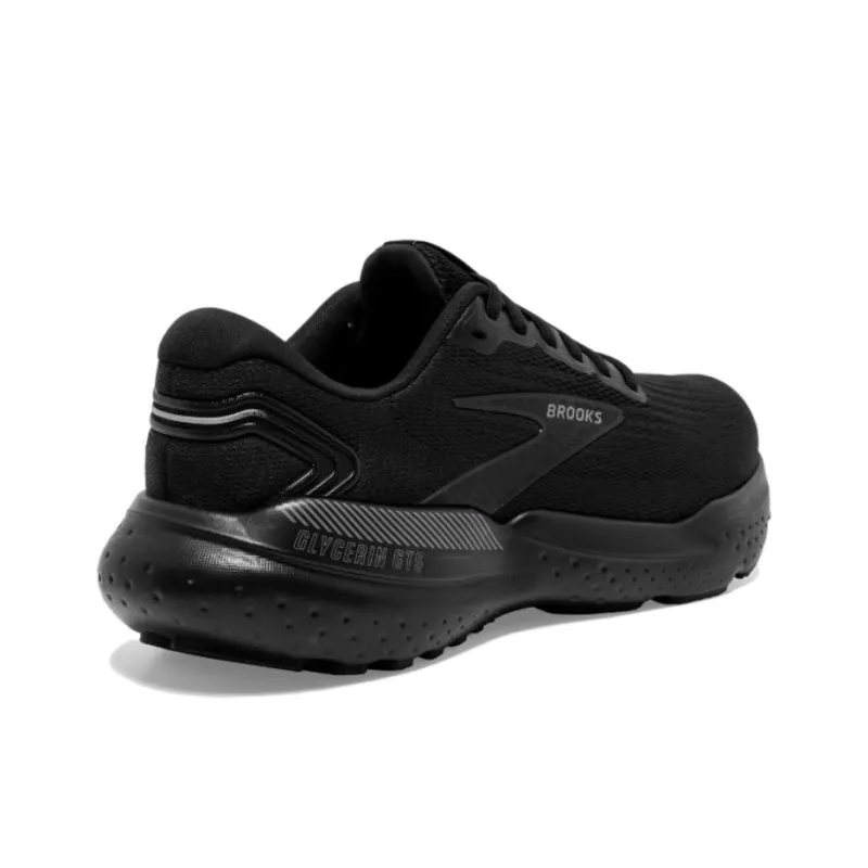 Brooks Cushioning, Slip Resistant, And Abrasion Resistant Low Top Running Shoes Men's Black-3