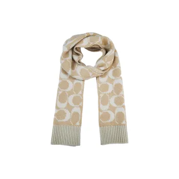 COACH Knit Scarves Unisex Beige