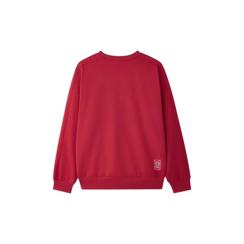 Skechers New Year Collection Sports Lifestyle Collection Sweatshirt Unisex Berry Red-1