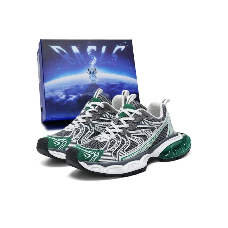 BASLS Fashion Casual Shoes Ankerle Breathable Height Increase Low Top Chunky Sneakers Unisex-14