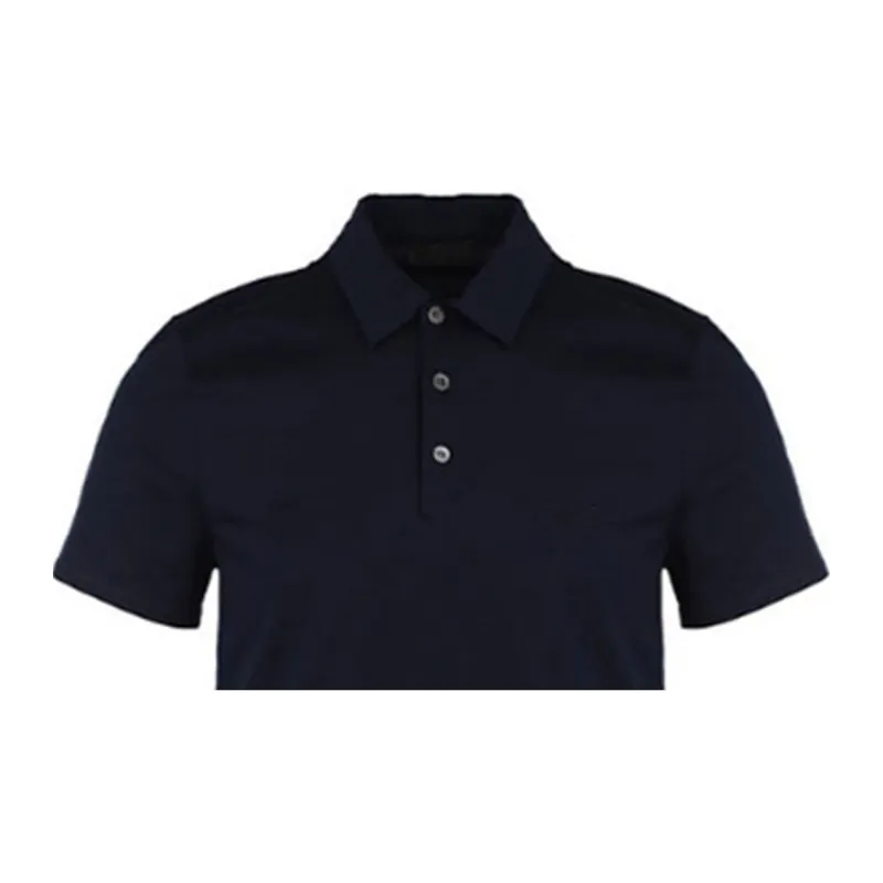 PRADA Polo Shirts Men Navy Blue-3