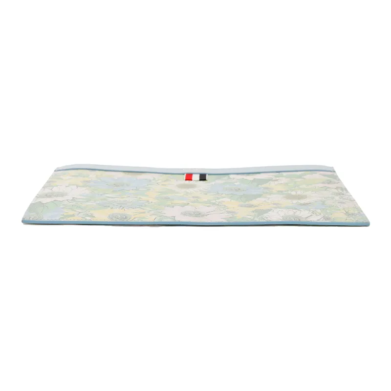THOM BROWNE· Eggstone Grain Leather Clutch Men's Light Blue-5