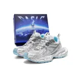 Distressed White Apple Blue