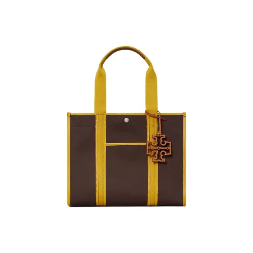 TORY BURCH Robinson Artificial Leather Tote Bag Shopping Bag Shoulder Bag Handbag Medium Size Women's Brown