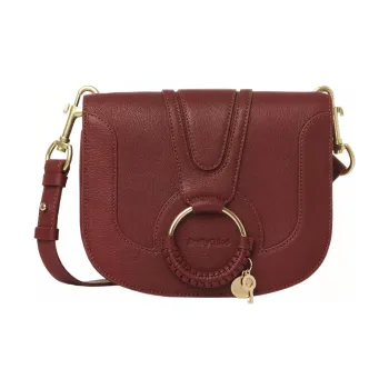 See By Chloe Hana Grained Goatskin Shoulder Bag Crossbody Bag Women's Red