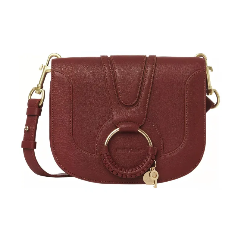 See By Chloe Hana Grained Goatskin Shoulder Bag Crossbody Bag Women's Red-0