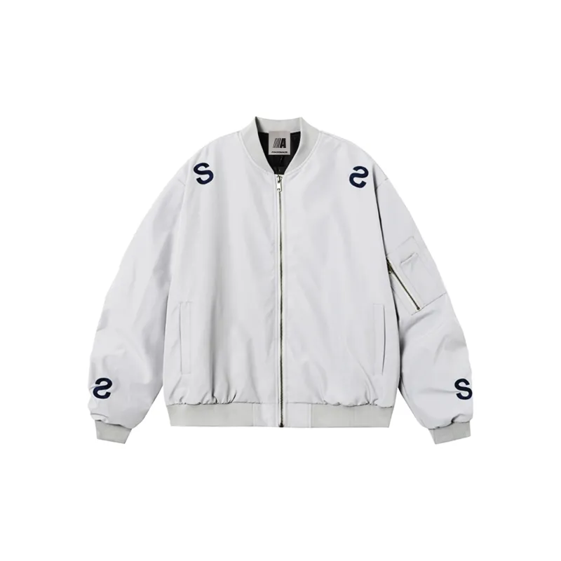 FOASIS Jackets Coats Unisex Light Gray-1