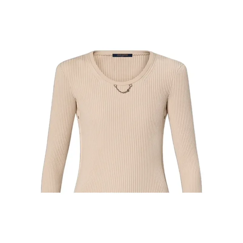 LOUIS VUITTON Ribbed Knit Pullover-4