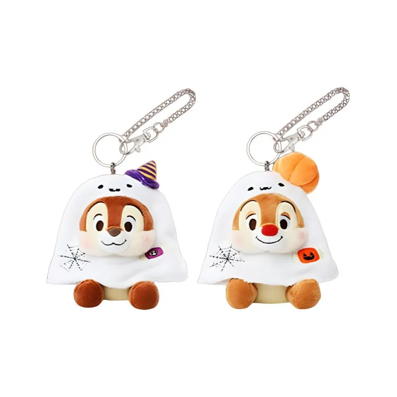 Disney Chip 'N Dale 2022 Halloween Mickey Mouse And Friends Collection Dolls Plush Pendant 11cm/12cm Height-0
