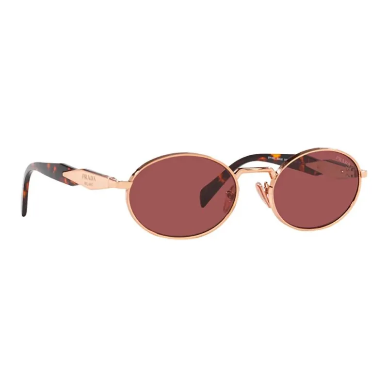 PRADA Oval Sunglasses Women's Rose Gold-2