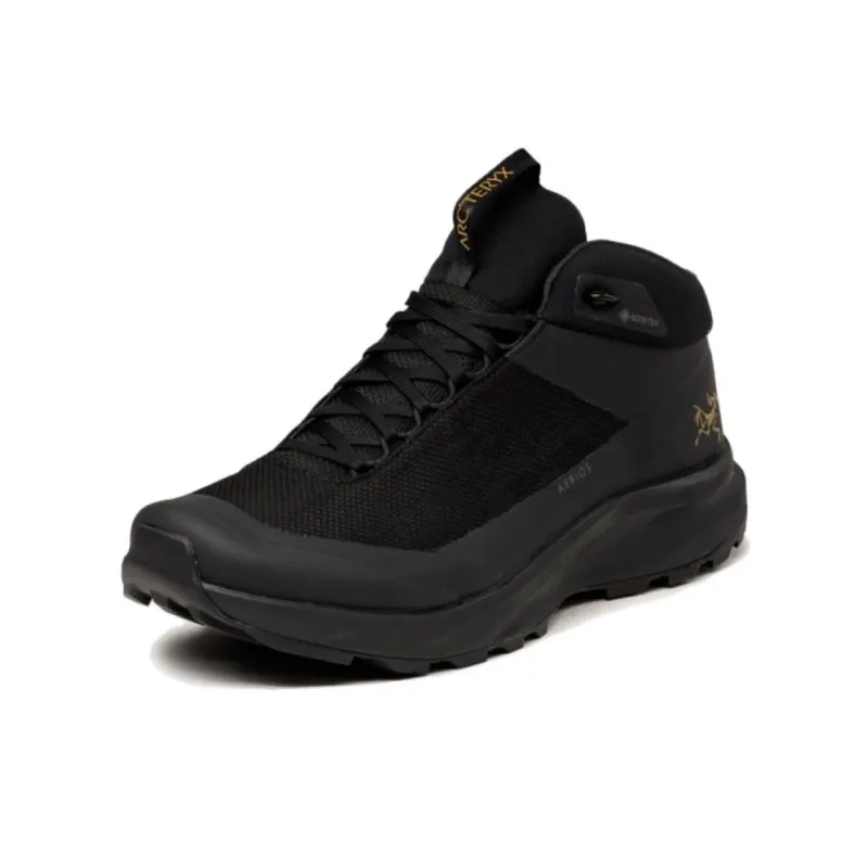 Arcteryx Aerios FL Cushioned Slip-Resistant Abrasion-Resistant Mid-Top Trekking Shoes Unisex Black-2