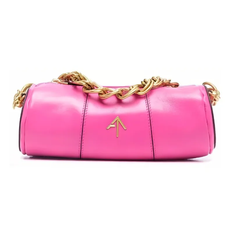 Manu Atelier Calfskin Shoulder Bag Women's Fuchsia-1