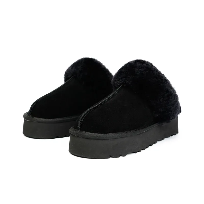 ABIDJAN Warm Winter Series EVA Abrasion Resistant Slip Resistant Wrap toe Slippers Women's-5