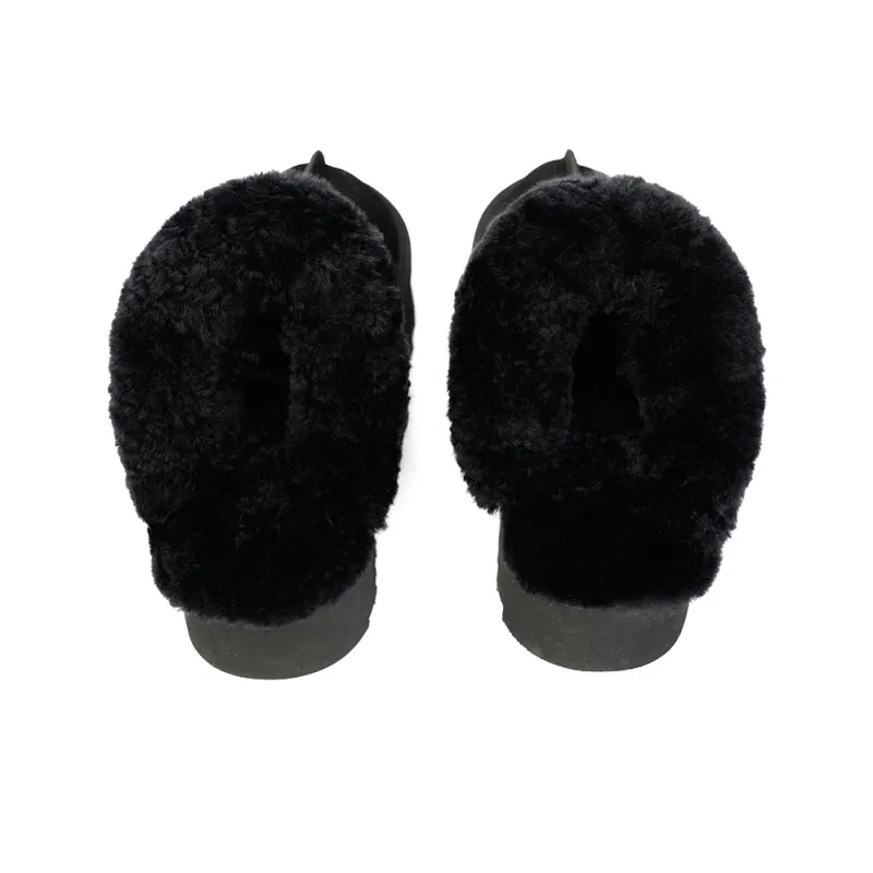 ABIDJAN Warm Winter Series EVA Abrasion Resistant Slip Resistant Wrap toe Slippers Women's-7