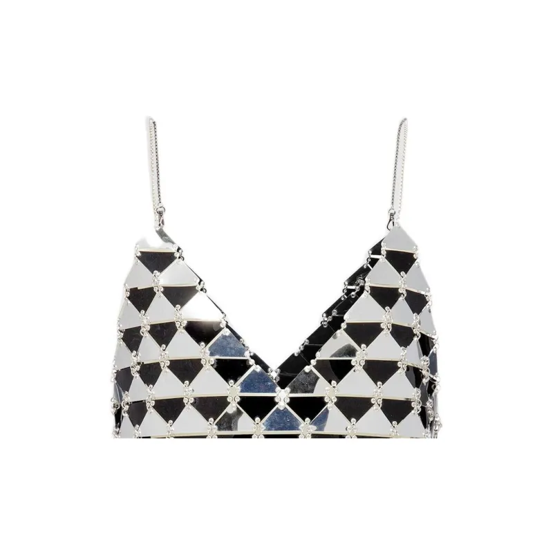 PRADA Sleeveless Dress Women's Silver-5