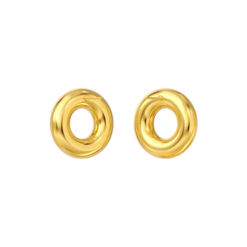 Mistova JEWELRY Gold Plated Copper Quality Hoop Earrings Women's