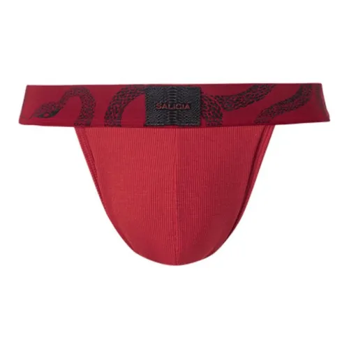 SALIGIA Underpants Men's Combo Set Python Rhythm Crimson