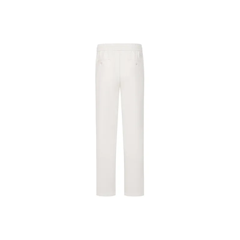 RARE 24FW Knitted Sports Pants Men's White-2