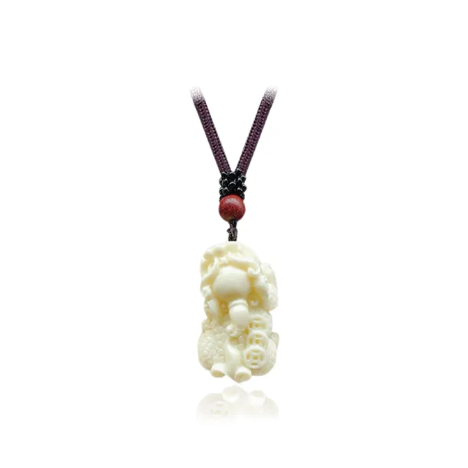 JIACUIYUN Ivory Nut Necklaces Unisex-0
