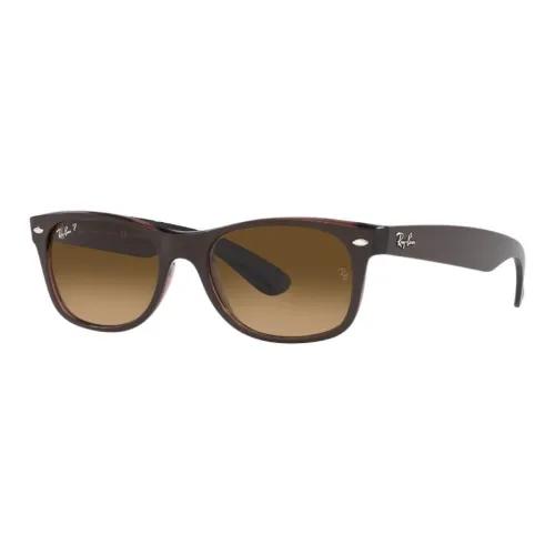 RayBan Plastic Square Sunglasses Unisex Brown