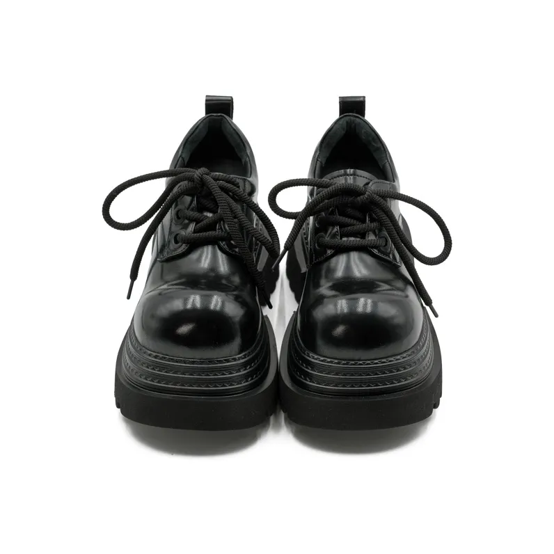 Little Sue Niche Design Trendy Versatile Triple-Layer Sneaker British Style Slimming Commute Casual Shoes Women's-15