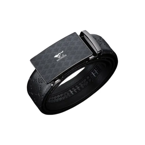SEPTWOLVES Cow Leather Leather Belts Men's Width  3.5cm
