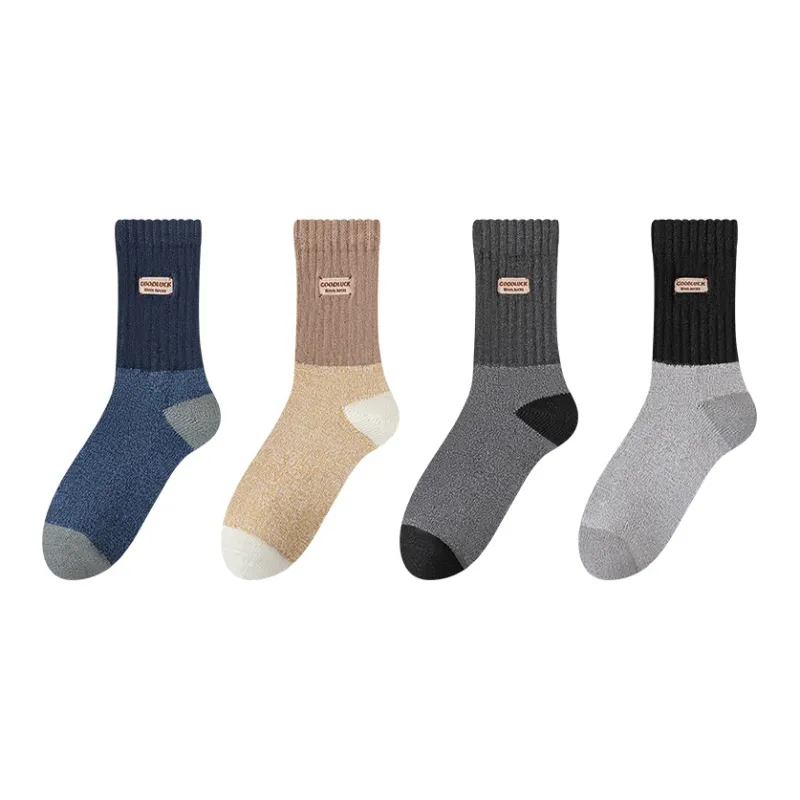 MIIOW Mid Calf Socks Men's 4 Pack-24