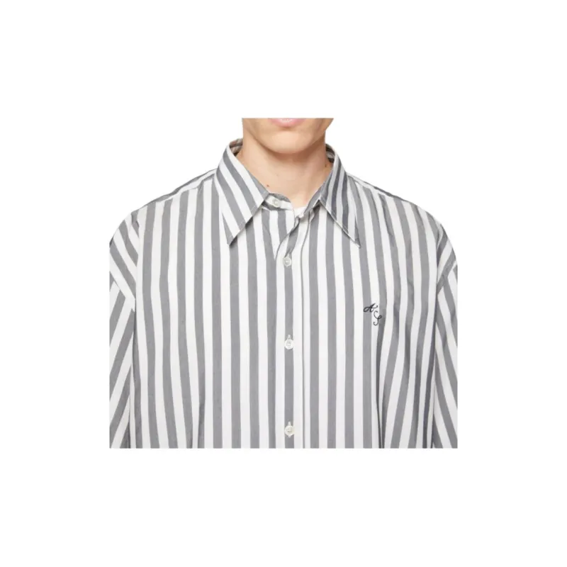 Acne Studios Stripe Button Up Shirt-4