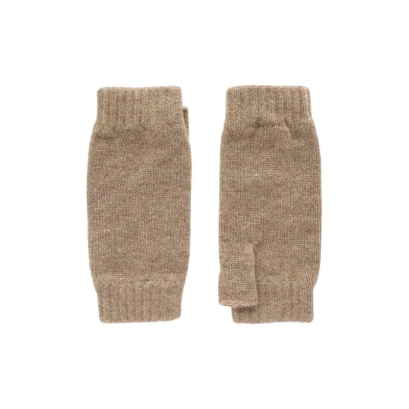 JOHNSTONS OF ELGIN Cashmere Gloves Women's Camel-0