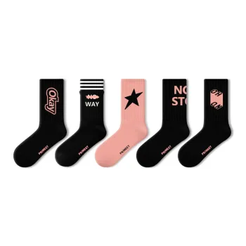 Primeet Mid Calf Socks Unisex 5 Pack