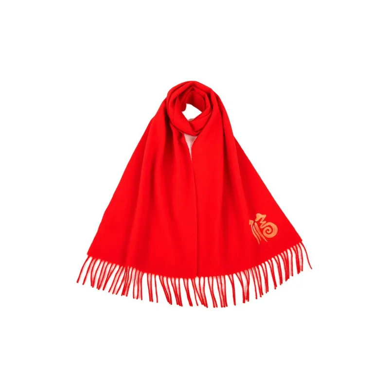 H YXIANG Wool Knit Scarves Women's-0