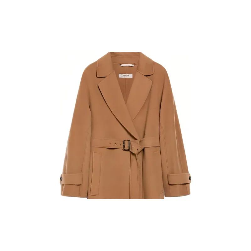 ’S MAX MARA Ebano Collection Flared Wool Coat Coats Women's Camel-1
