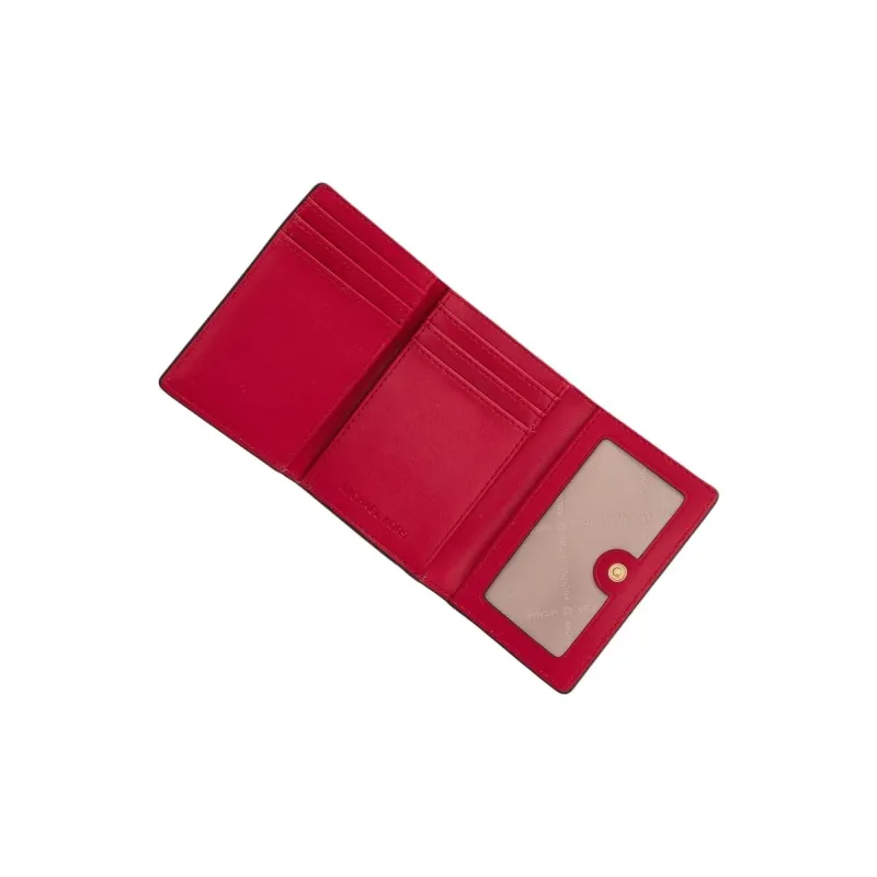 MICHAEL KORS Jet Set Travel Coated Canvas Wallet Medium Size Women's Bright Red-5