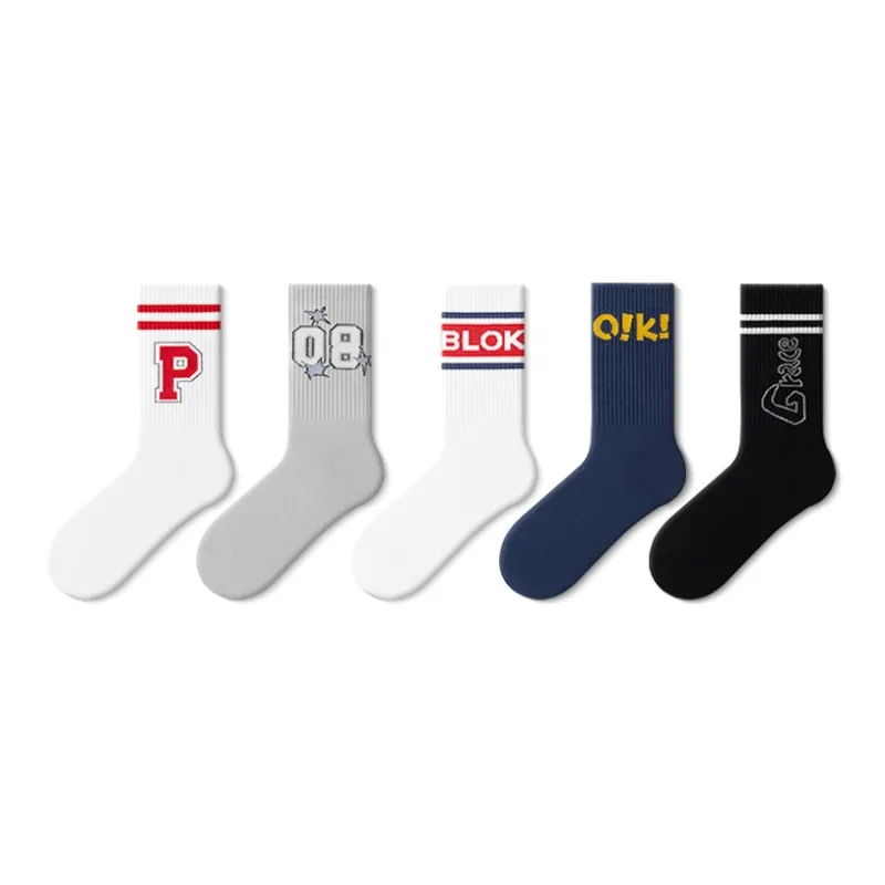 JKN Mid Calf Socks Unisex 5 Pack-0