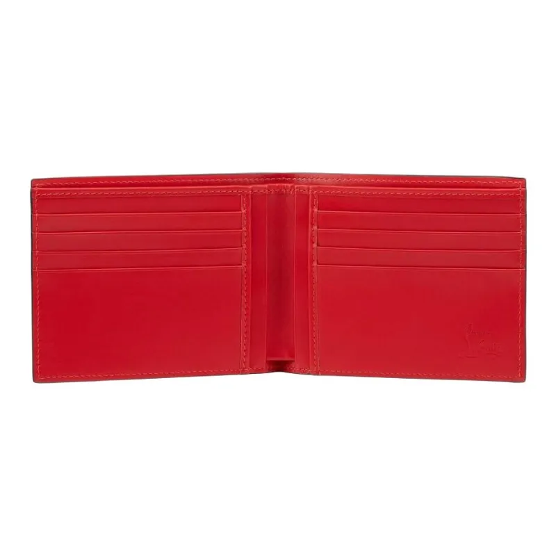 CL LUBOTING Funky Calfskin Wallet Men's Black-3