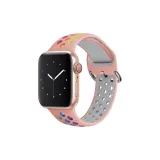 Apple Samsung Button NK Pink+Rainbow