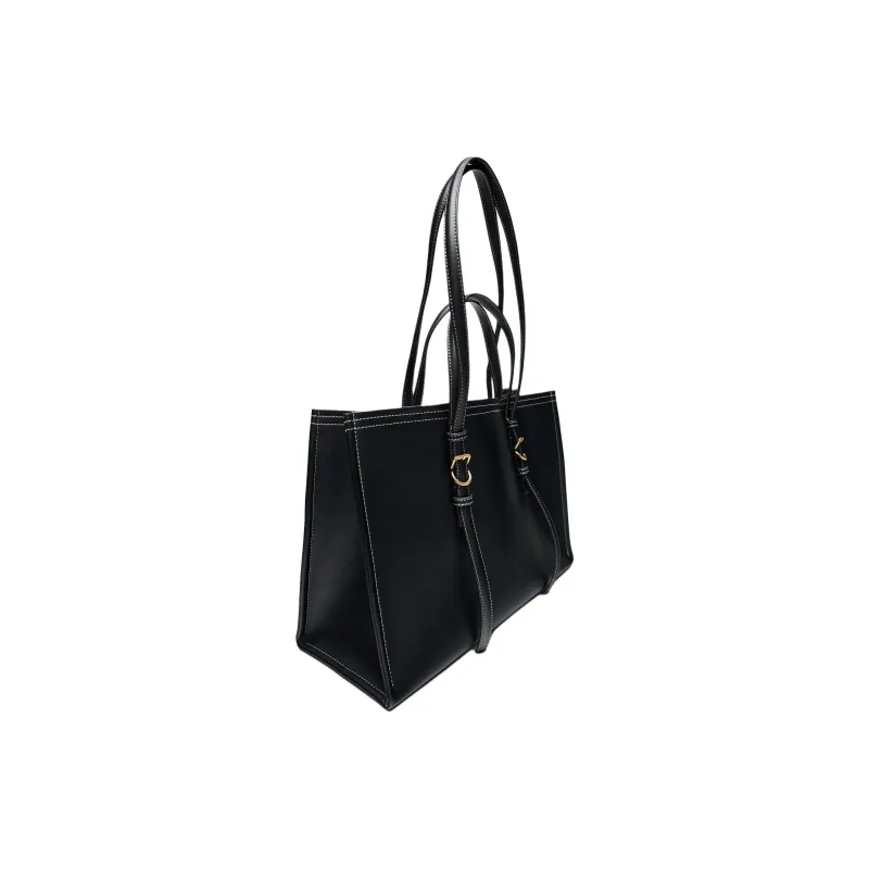 ZARA Polyester Tote Bag Shopping Bag Crossbody Bag Shoulder Bag Women's Black-3