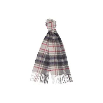 BARBOUR Lambswool, Cashmere Knit Scarves Unisex Gray