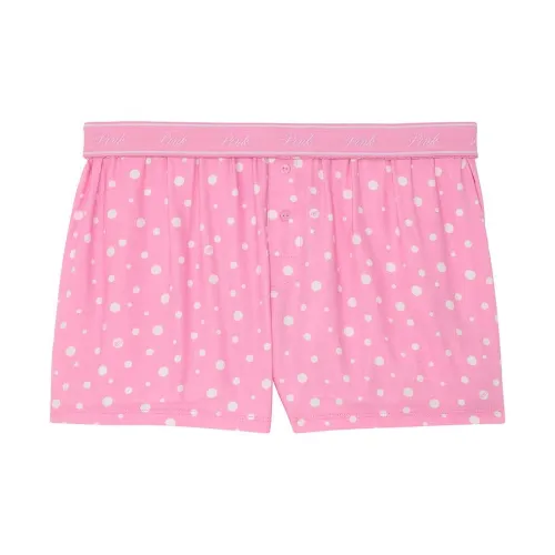 Victoria's Secret PINK Flannel Boxy Pajama Shorts / MPWD Pajama Pants Women's Pink