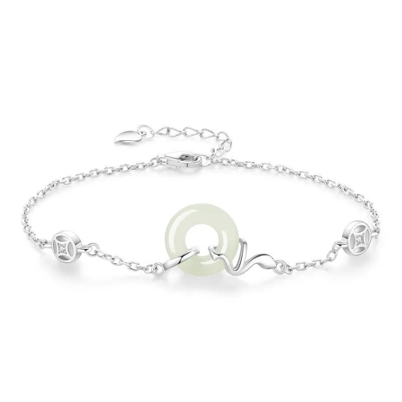 MOLADY Hetian Jade Bracelets Green Jade Women's-0