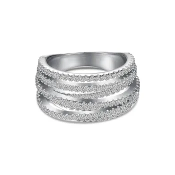 KAILEIFU S925 Silver Rings Women's Silver