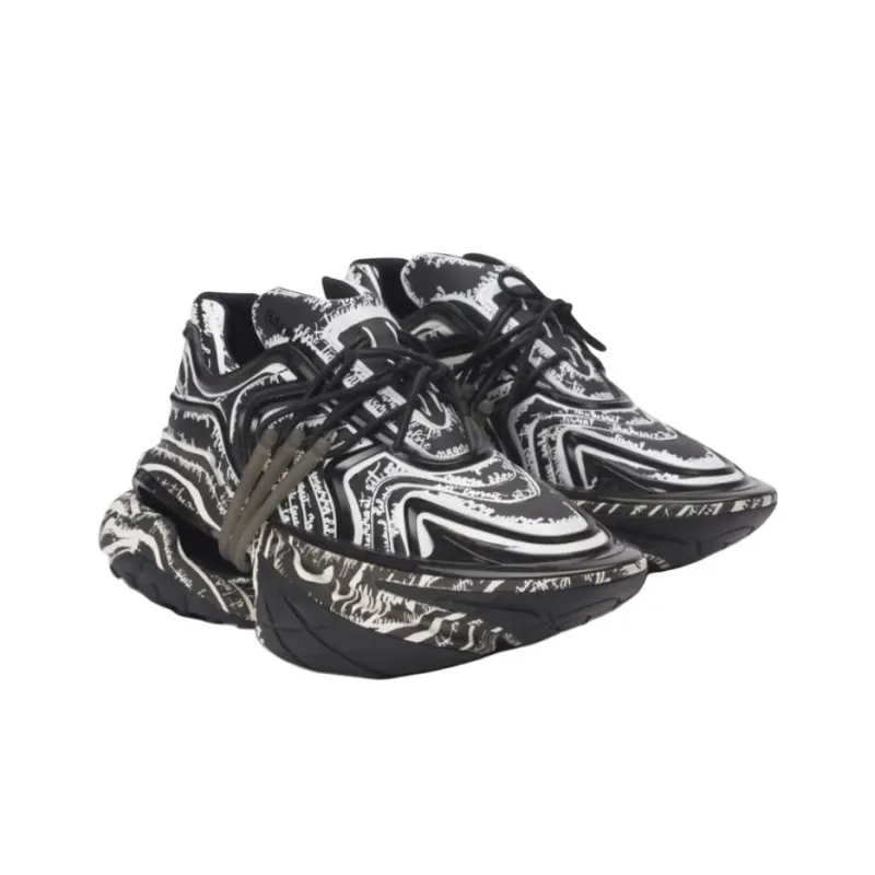 BALMAIN Unicorn Unicorn Low-Top Casual Shoes Men's Black-2